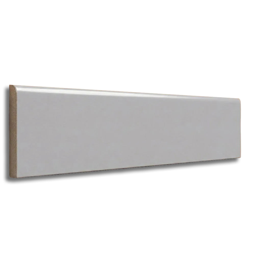 4x16 Palette Tender Gray Matte Solid Color Ceramic Bullnose Tile 4x16 Palette Tender Gray Matte Solid Color Ceramic Bullnose Tile - American Tile Depot