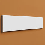 4x16 Palette White Ice Matte Ceramic Bullnose Tile - American Tile Depot
