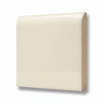 4x4 Palette Biscuit Glossy Solid Color Ceramic Bullnose Tile - American Tile Depot