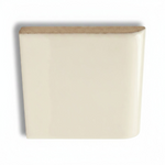 4x4 Palette Biscuit Glossy Solid Color Ceramic Bullnose Tile - American Tile Depot