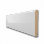 6x18 Palette White Ice Glossy Solid Color Ceramic Bullnose Tile - American Tile Depot
