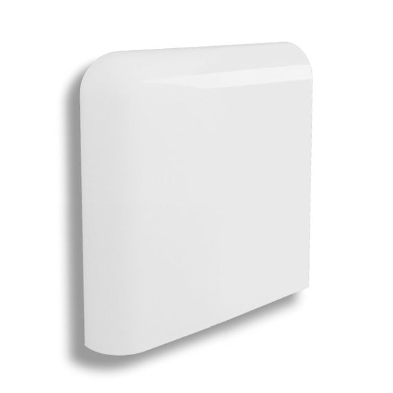 2x2 Palette White Ice Glossy Solid Color Ceramic Bullnose Corner 2x2 Palette White Ice Glossy Solid Color Ceramic Bullnose Corner - American Tile Depot