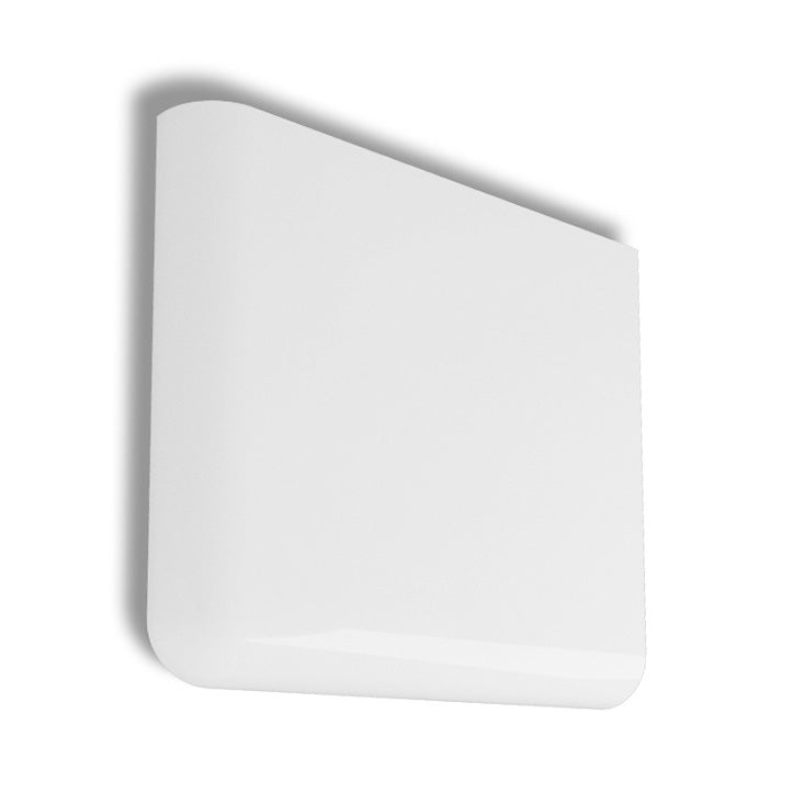 3x3 Palette White Ice Glossy Solid Color Ceramic Bullnose Corner - American Tile Depot