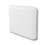 3x3 Palette White Ice Glossy Solid Color Ceramic Bullnose Corner - American Tile Depot