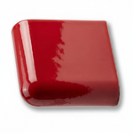 6x6 Palette Red Pepper Glossy Solid Color Ceramic Bullnose Corner - American Tile Depot