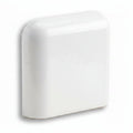 6x6 White Ice Matte Bullnose Corner