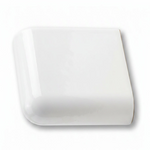 6x6 Palette White Ice Matte Solid Color Ceramic Bullnose Corner - American Tile Depot