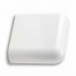 6x6 Palette White Ice Matte Solid Color Ceramic Bullnose Corner - American Tile Depot