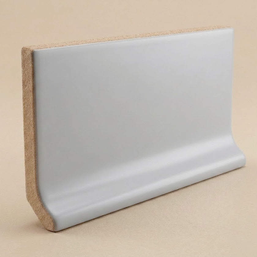 3x6 Palette Tender Gray Matte Solid Color Ceramic Cove Base 3x6 Palette Tender Gray Matte Solid Color Ceramic Cove Base - American Tile Depot