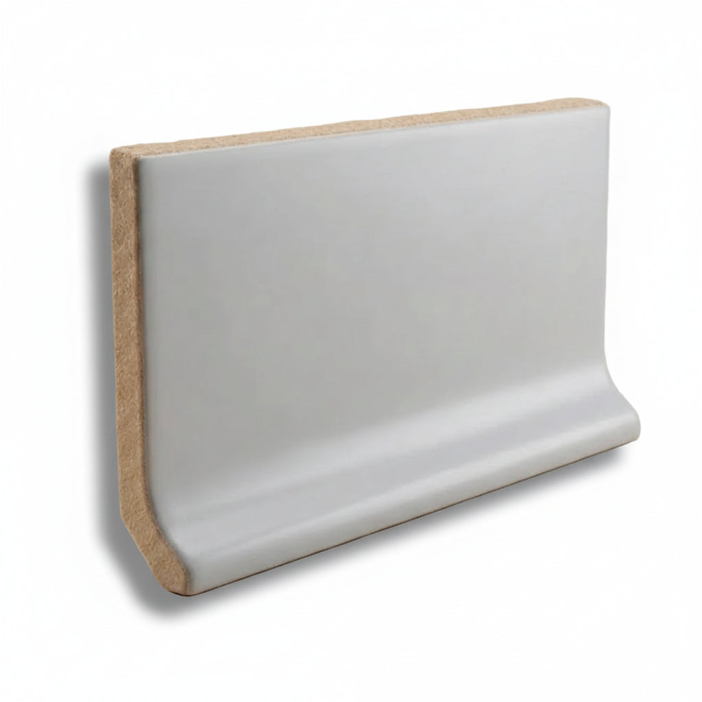 3x6 Palette Tender Gray Matte Solid Color Ceramic Cove Base 3x6 Palette Tender Gray Matte Solid Color Ceramic Cove Base - American Tile Depot