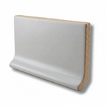 3x6 Palette Tender Gray Matte Solid Color Ceramic Cove Base - American Tile Depot