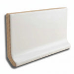3x6 Palette White Ice Matte Solid Color Ceramic Cove Base 3x6 Palette White Ice Matte Solid Color Ceramic Cove Base - American Tile Depot