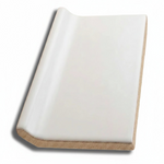 3x6 Palette White Ice Matte Solid Color Ceramic Cove Base - American Tile Depot