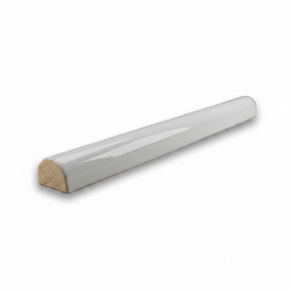 1/2x6 Palette Tender Gray Glossy Solid Color Ceramic Pencil Liner 1/2x6 Palette Tender Gray Glossy Solid Color Ceramic Pencil Liner - American Tile Depot