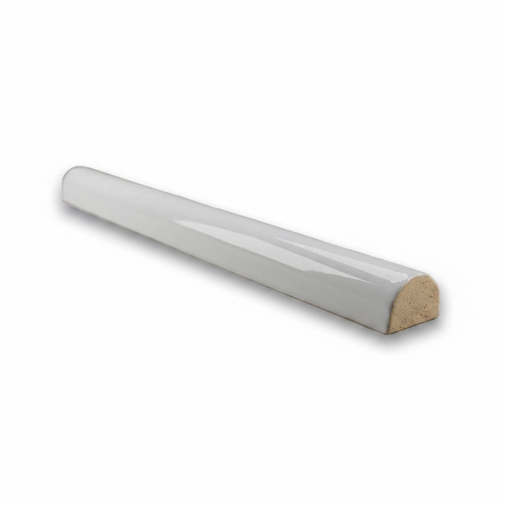 1/2x6 Palette Tender Gray Glossy Solid Color Ceramic Pencil Liner - American Tile Depot