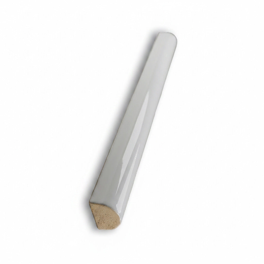 1/2x6 Palette Tender Gray Glossy Solid Color Ceramic Pencil Liner - American Tile Depot