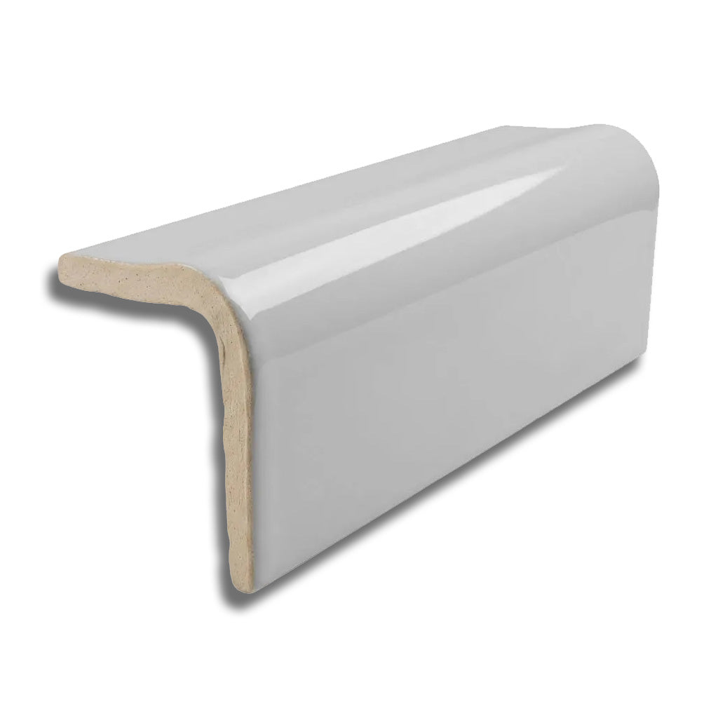 2x6 Palette Tender Gray Matte Solid Color Ceramic V Cap 2x6 Palette Tender Gray Matte Solid Color Ceramic V Cap - American Tile Depot