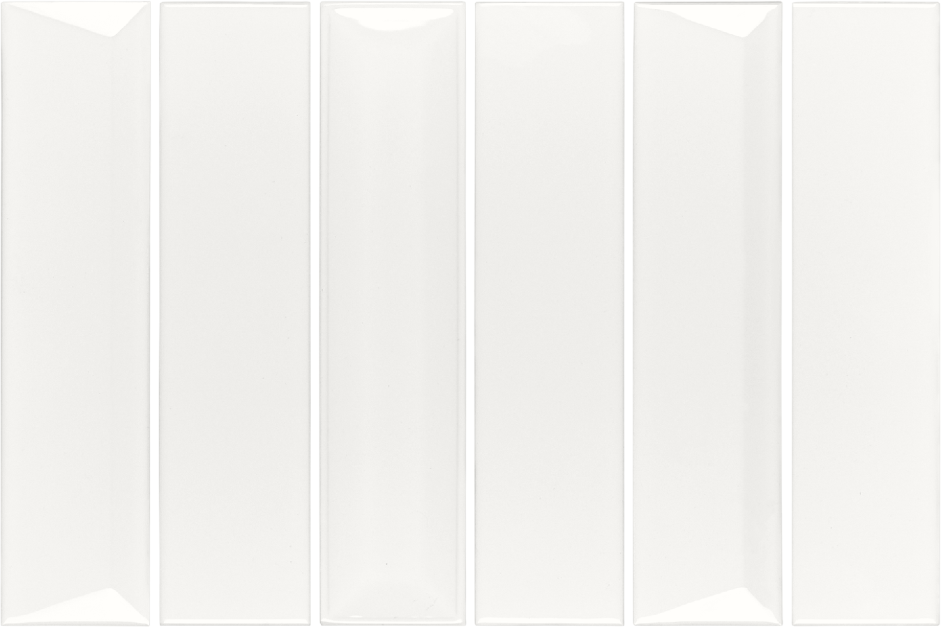 2x8 Linea Alabaster Glossy Solid Color Ceramic Mosaic Tile 2x8 Linea Alabaster Glossy Solid Color Ceramic Mosaic Tile - American Tile Depot