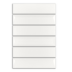 2x8 Linea Alabaster Glossy Solid Color Ceramic Mosaic Tile - American Tile Depot