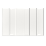 2x8 Linea Alabaster Glossy Solid Color Ceramic Mosaic Tile - American Tile Depot