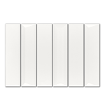 2x8 Linea Alabaster Glossy Solid Color Ceramic Mosaic Tile 2x8 Linea Alabaster Glossy Solid Color Ceramic Mosaic Tile - American Tile Depot