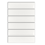 2x8 Linea Alabaster Glossy Solid Color Ceramic Mosaic Tile - American Tile Depot