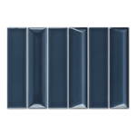 2x8 Linea Cobalt Glossy Solid Color Ceramic Mosaic Tile 2x8 Linea Cobalt Glossy Solid Color Ceramic Mosaic Tile - American Tile Depot