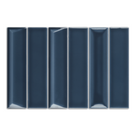2x8 Linea Cobalt Glossy Solid Color Ceramic Mosaic Tile - American Tile Depot