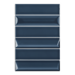 2x8 Linea Cobalt Glossy Solid Color Ceramic Mosaic Tile - American Tile Depot