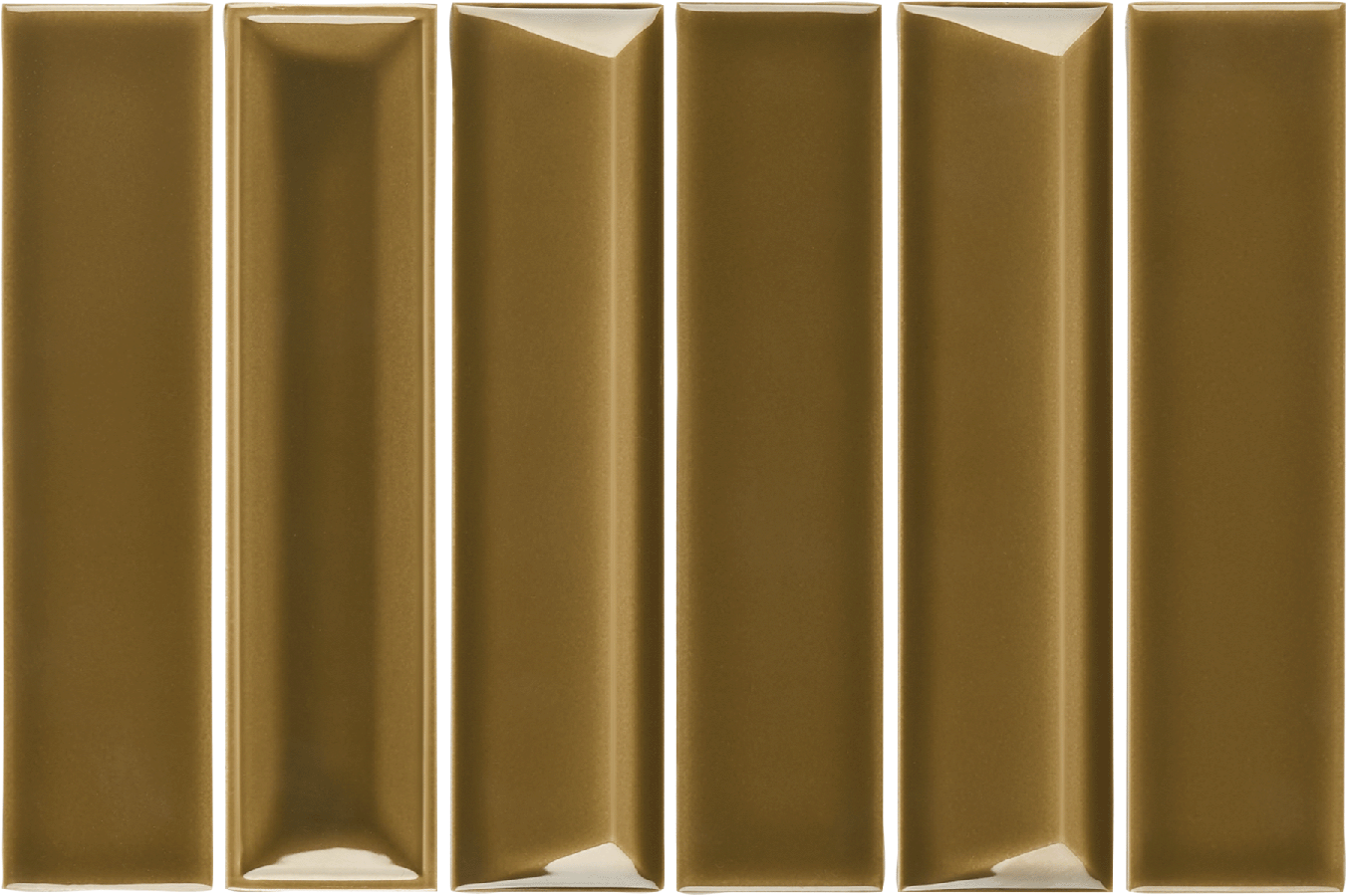 2x8 Linea Mocha Glossy Solid Color Ceramic Mosaic Tile 2x8 Linea Mocha Glossy Solid Color Ceramic Mosaic Tile - American Tile Depot