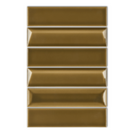 2x8 Linea Mocha Glossy Solid Color Ceramic Mosaic Tile - American Tile Depot