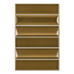2x8 Linea Mocha Glossy Solid Color Ceramic Mosaic Tile - American Tile Depot