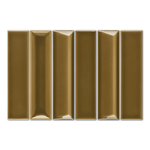 2x8 Linea Mocha Glossy Solid Color Ceramic Mosaic Tile 2x8 Linea Mocha Glossy Solid Color Ceramic Mosaic Tile - American Tile Depot