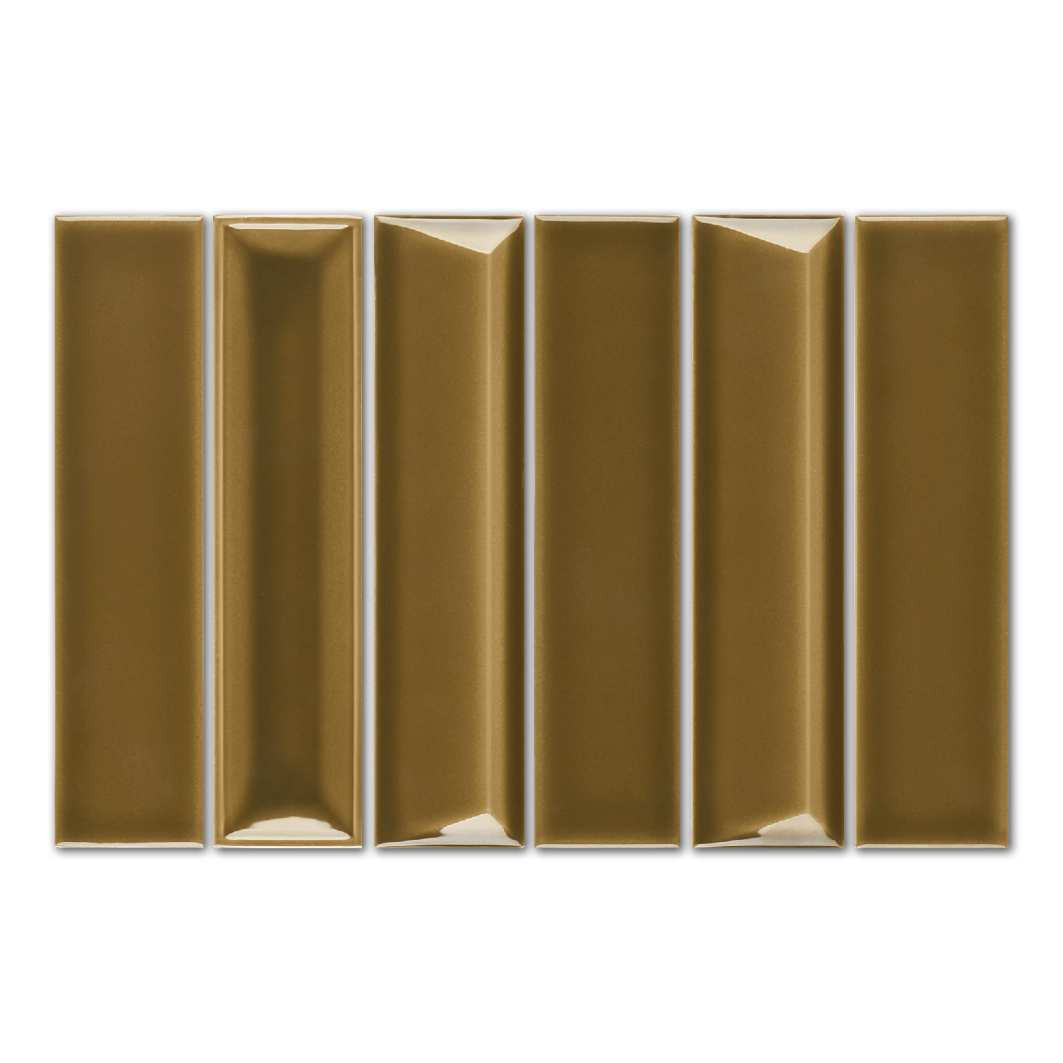 2x8 Linea Mocha Glossy Solid Color Ceramic Mosaic Tile 2x8 Linea Mocha Glossy Solid Color Ceramic Mosaic Tile - American Tile Depot