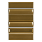 2x8 Linea Mocha Glossy Solid Color Ceramic Mosaic Tile - American Tile Depot
