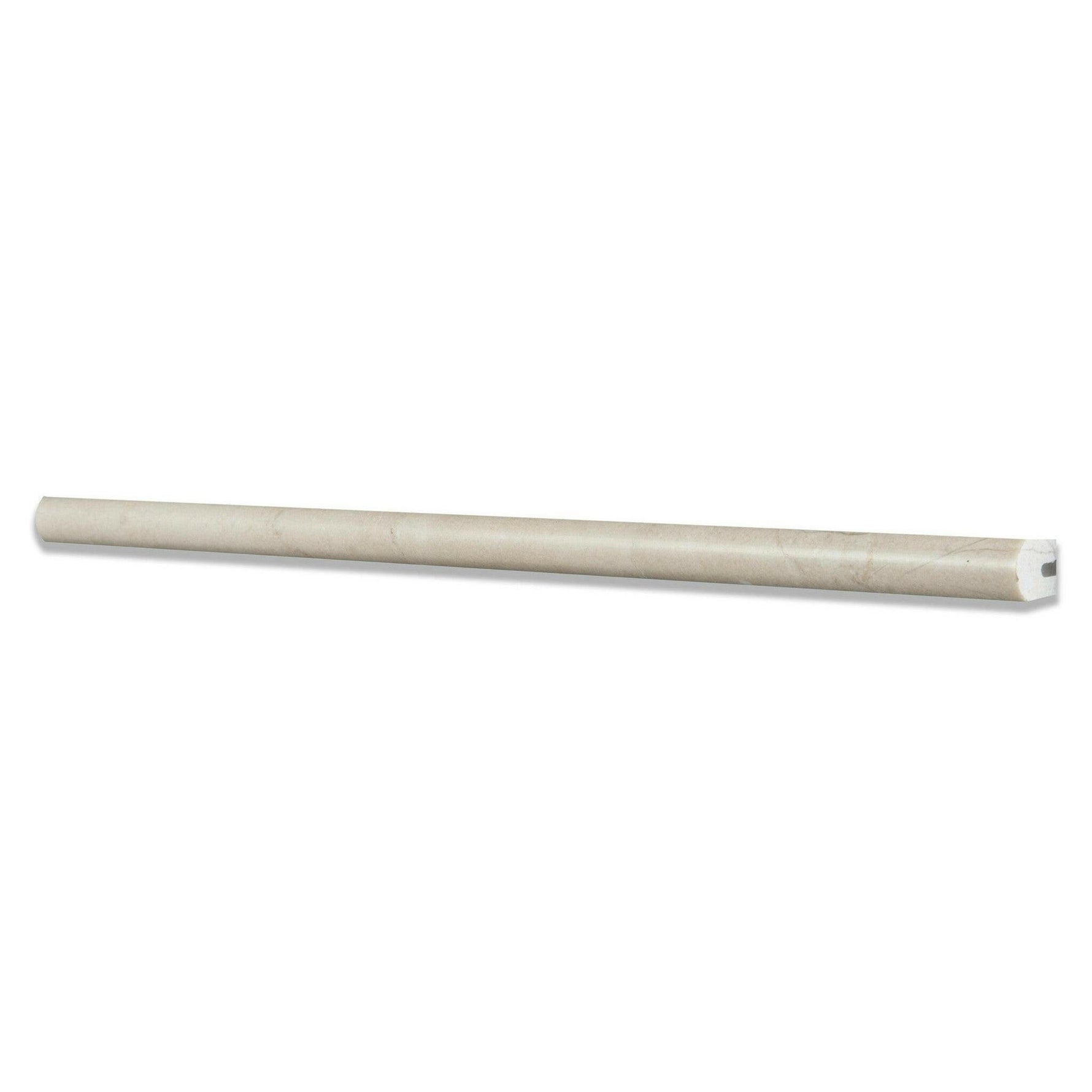 Crema Marfil Marble Honed 1/2x12 Pencil Liner Crema Marfil Marble Honed 1/2x12 Pencil Liner - American Tile Depot