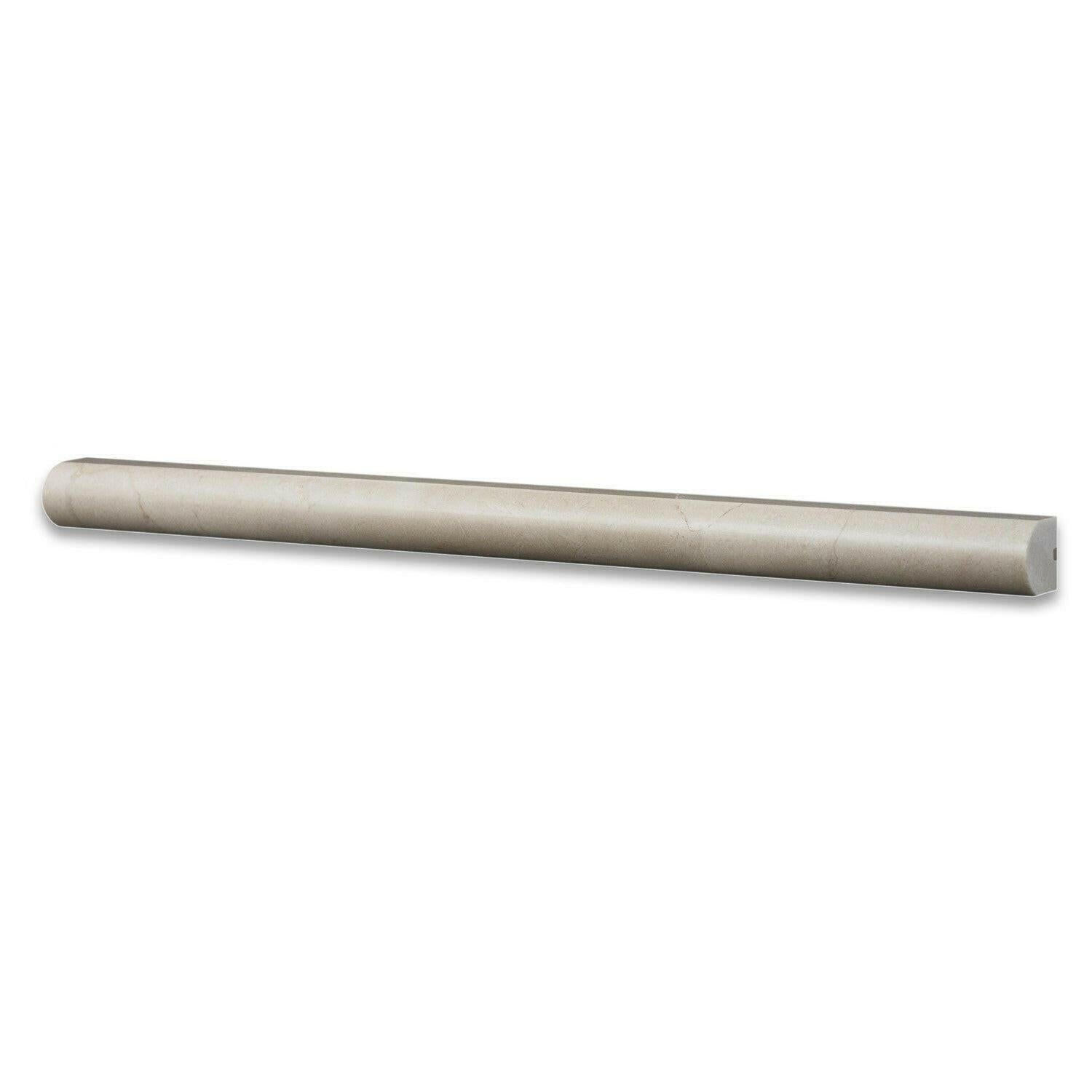 Crema Marfil Marble Honed 3/4x12 Bullnose Liner Crema Marfil Marble Honed 3/4x12 Bullnose Liner - American Tile Depot