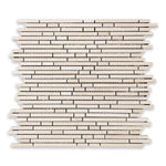 Crema Marfil Marble Honed (Single-Color Crema Marfil) Bamboo Sticks Mosaic Crema Marfil Marble Honed (Single-Color Crema Marfil) Bamboo Sticks Mosaic - American Tile Depot