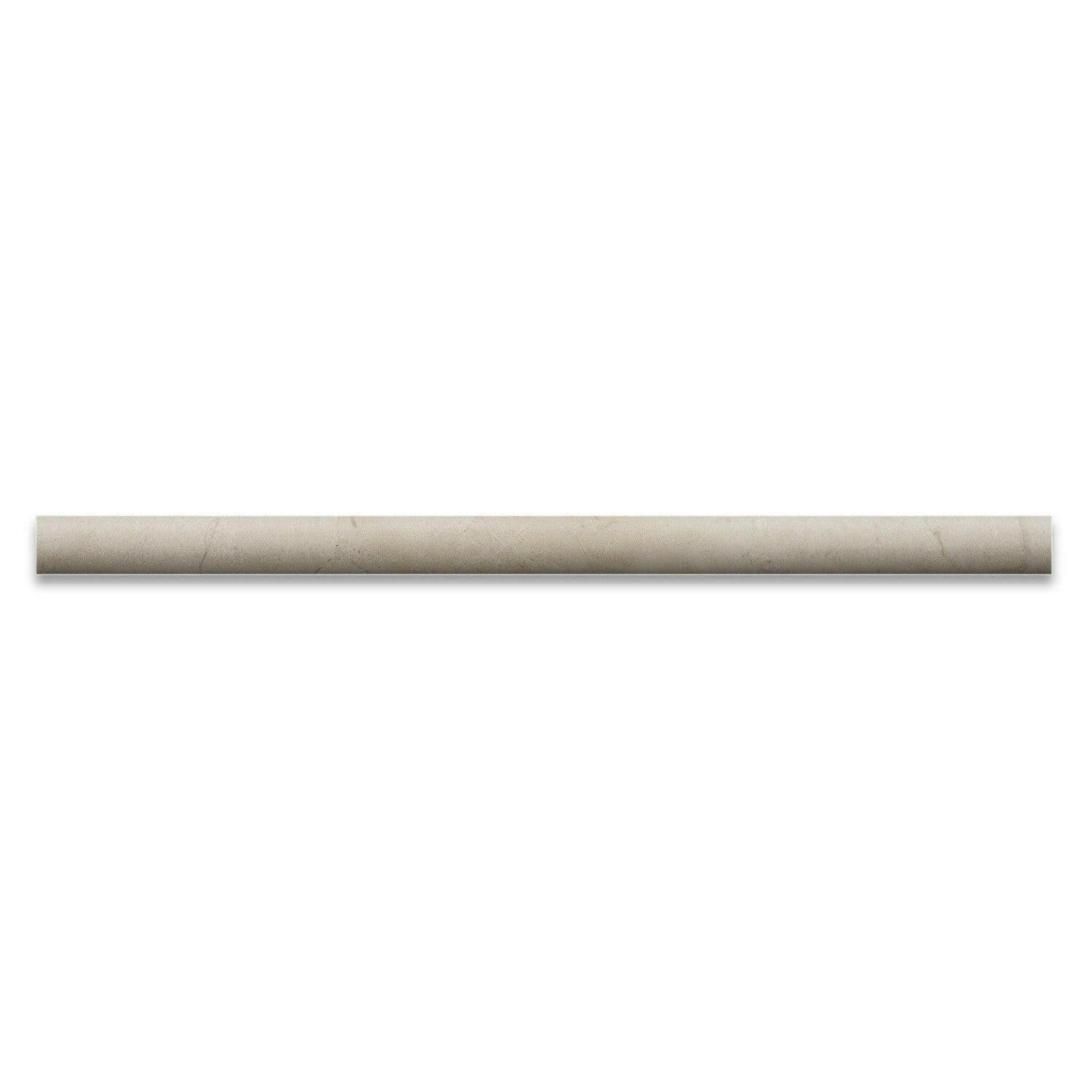 Crema Marfil Marble Polished 3/4x12 Bullnose Liner Crema Marfil Marble Polished 3/4x12 Bullnose Liner - American Tile Depot
