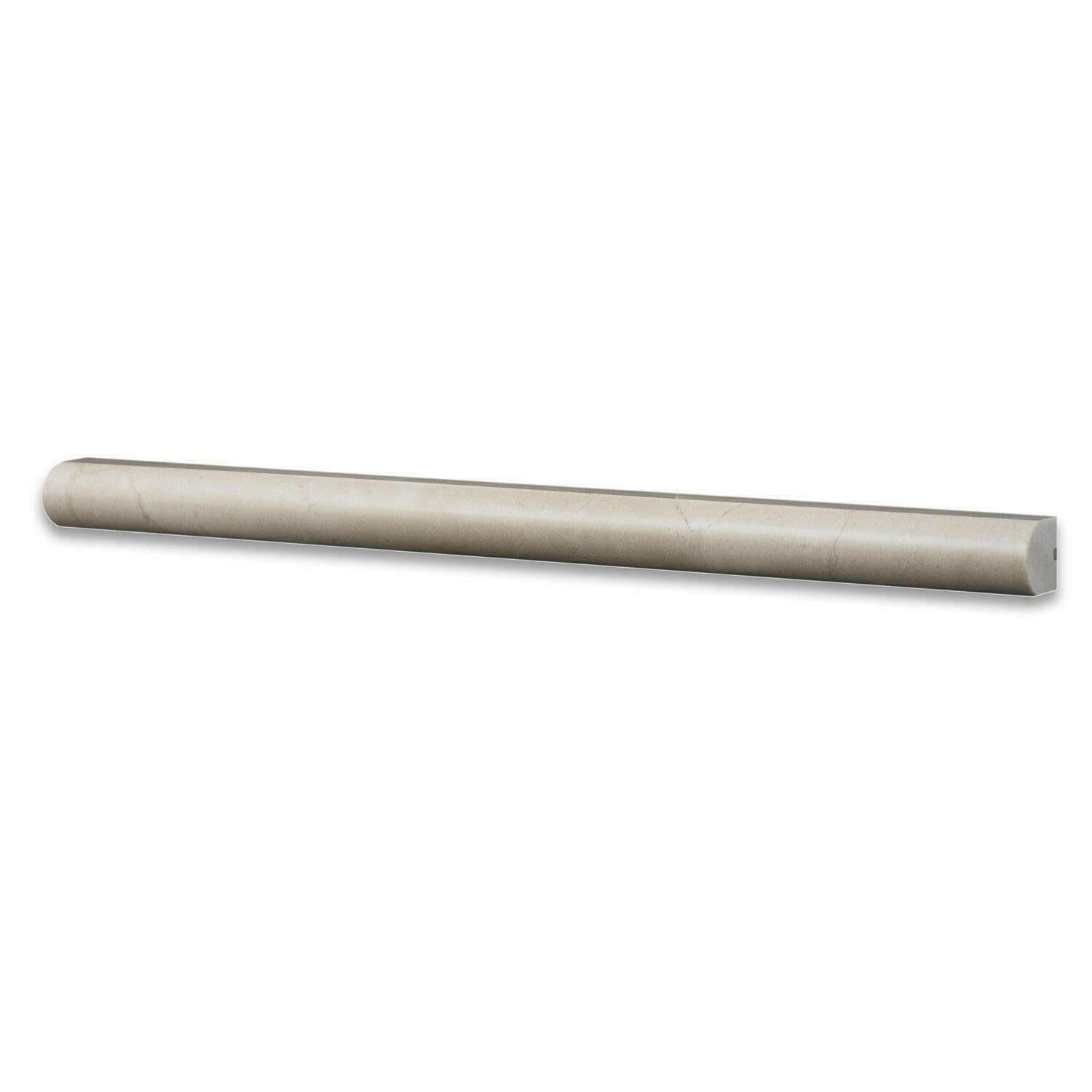 Crema Marfil Marble Polished 3/4x12 Bullnose Liner Crema Marfil Marble Polished 3/4x12 Bullnose Liner - American Tile Depot