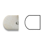Crema Marfil Marble Polished 3/4x12 Bullnose Liner Crema Marfil Marble Polished 3/4x12 Bullnose Liner - American Tile Depot
