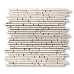 Crema Marfil Marble Polished (Single-Color Crema Marfil) Bamboo Sticks Mosaic - American Tile Depot