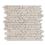 Crema Marfil Marble Polished (Single-Color Crema Marfil) Bamboo Sticks Mosaic - American Tile Depot