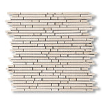 Crema Marfil Marble Polished (Single-Color Crema Marfil) Bamboo Sticks Mosaic - American Tile Depot