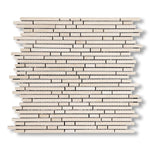 Crema Marfil Marble Polished (Single-Color Crema Marfil) Bamboo Sticks Mosaic - American Tile Depot