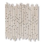 Crema Marfil Marble Polished (Single-Color Crema Marfil) Bamboo Sticks Mosaic - American Tile Depot