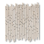 Crema Marfil Marble Polished (Single-Color Crema Marfil) Bamboo Sticks Mosaic - American Tile Depot