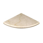 Crema Marfil Marble Shower Corner Shelf - Polished - American Tile Depot