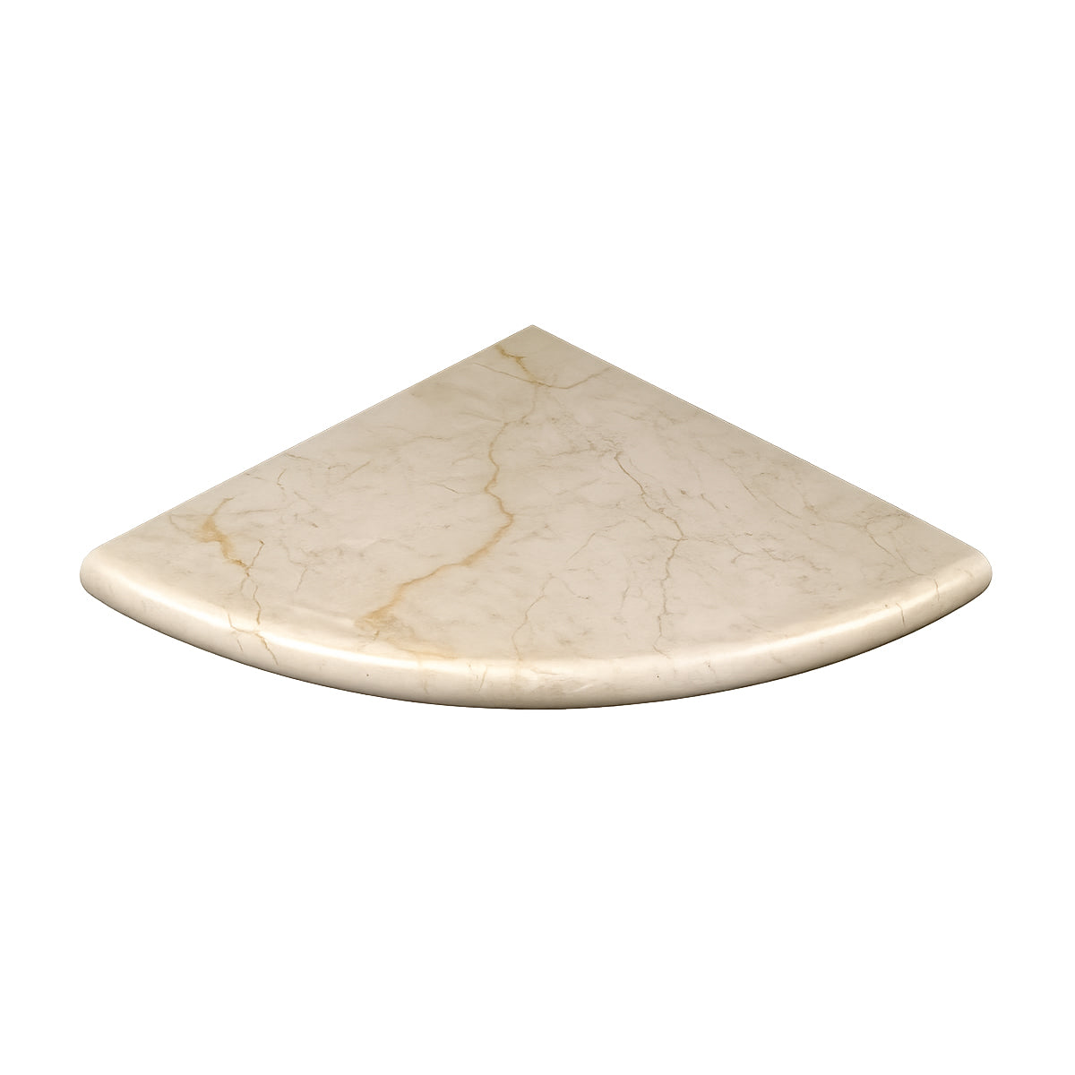 Crema Marfil Marble Shower Corner Shelf - Polished - American Tile Depot