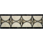 Crescent 4x12 Marble Waterjet Border - Polished Crescent 4x12 Marble Waterjet Border - Polished - American Tile Depot